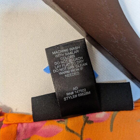 Ashley Steward Women's Florals Printed Peak Shoulder Blouse size 14/16 - Picture 4 of 11